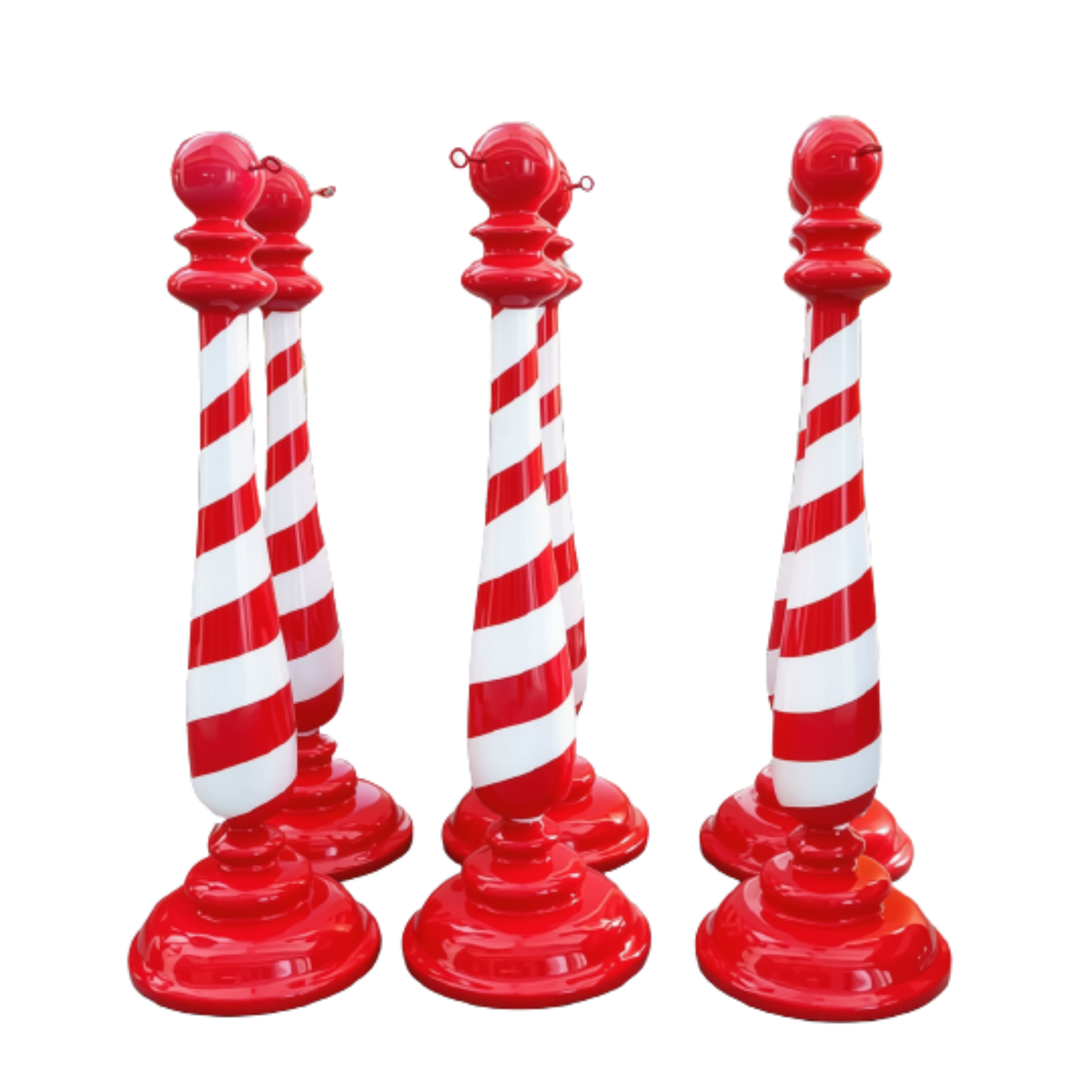 Guarda-Corpo Natalino Decoração de Natal para Shopping Escultura de Fibra de Vidro Natal