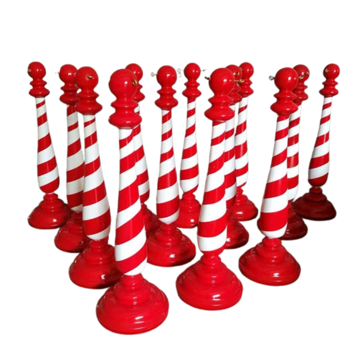 Guarda-Corpo Natalino Decoração de Natal para Shopping Escultura de Fibra de Vidro Natal