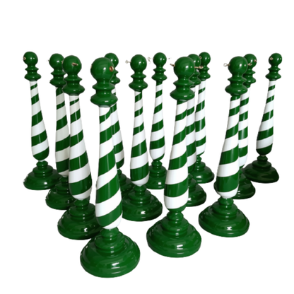 Guarda-Corpo Natalino Decoração de Natal para Shopping Escultura de Fibra de Vidro Natal