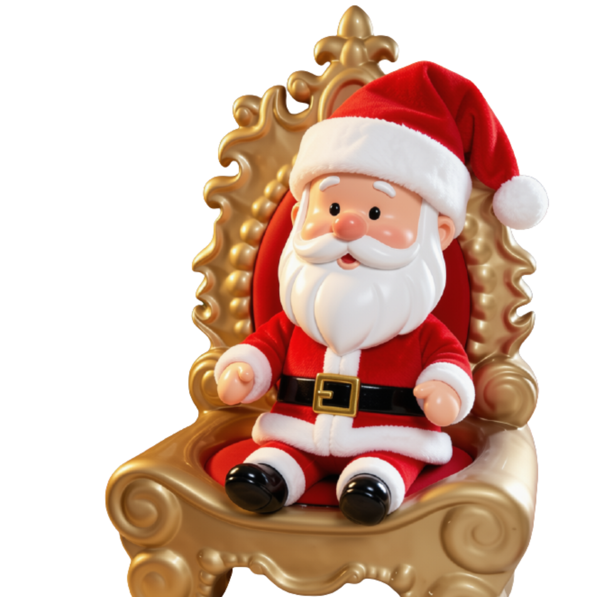 Trono Natalino para Shopping Cadeira Trono de Natal Poltrona Natalina Papai Noel Camurça
