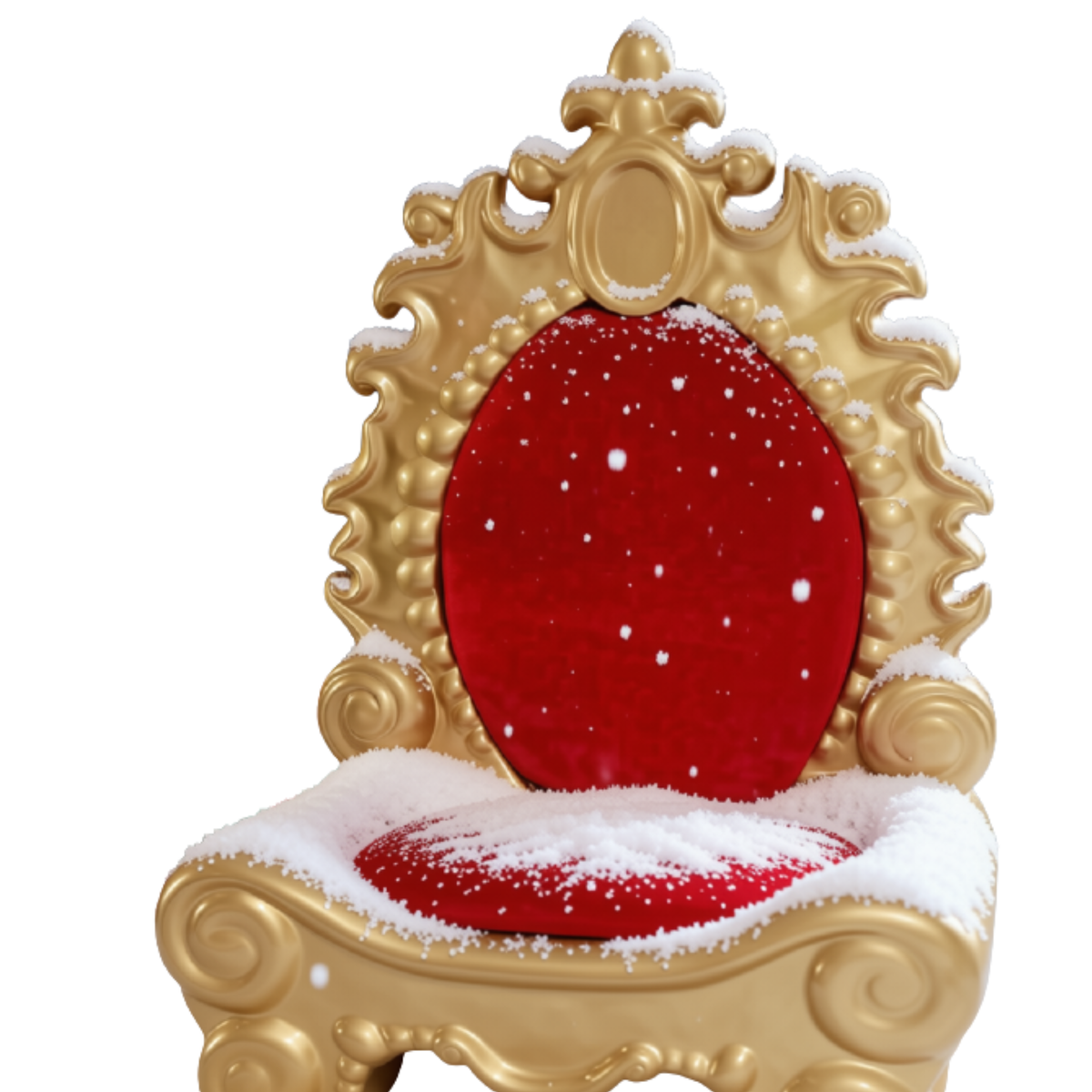 Trono Natalino para Shopping Cadeira Trono de Natal Poltrona Natalina Papai Noel Camurça
