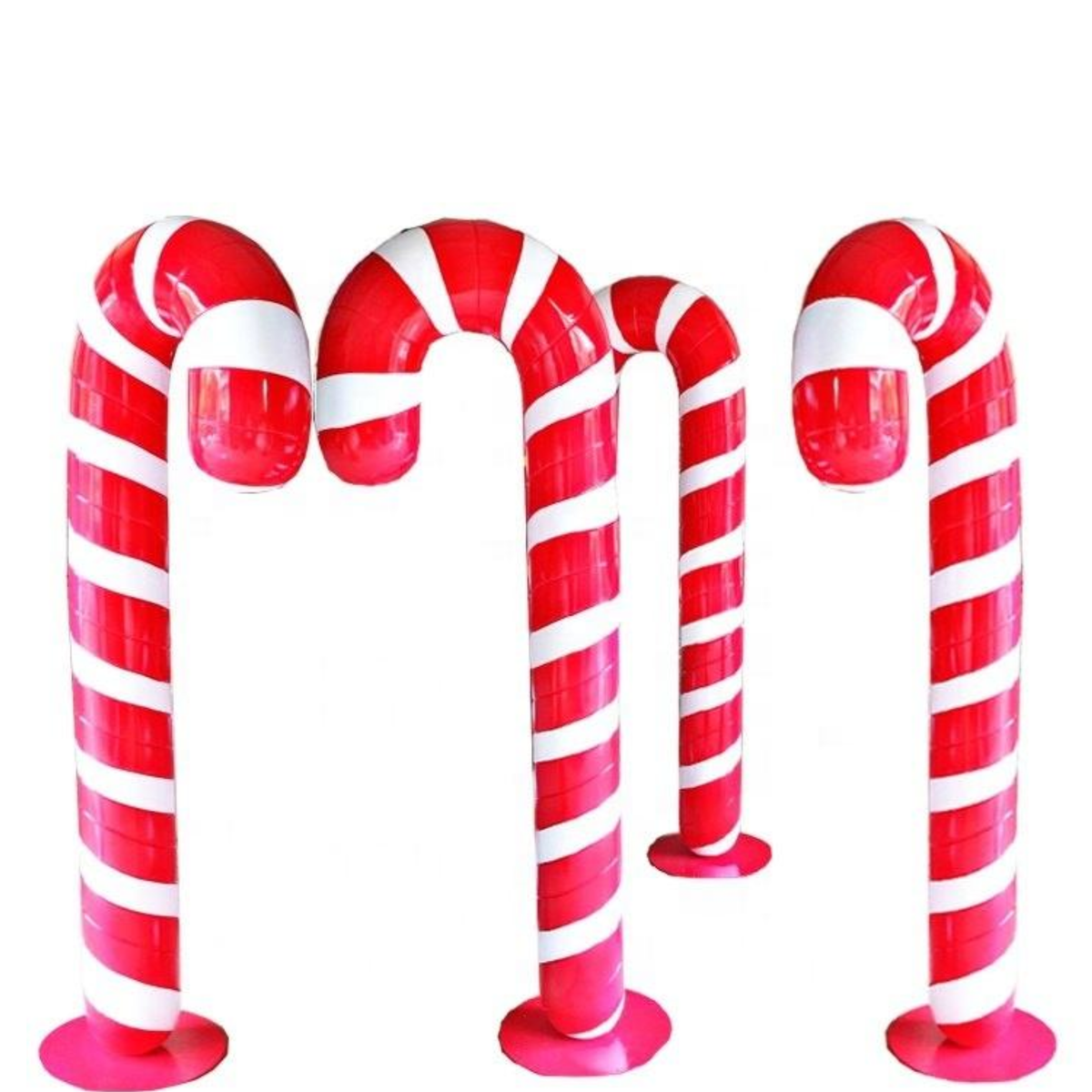 Bengala de Natal Gigante de Fibra de Vidro Pirulito Gigante para Shopping Cenário Natalino