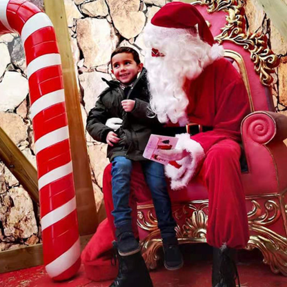 Bengala de Natal Gigante de Fibra de Vidro Pirulito Gigante para Shopping Cenário Natalino