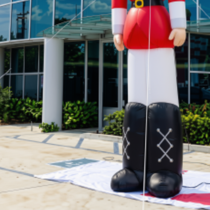Soldado Quebra-Nozes Inflável Shopping Soldado Quebra-Nozes Inflável de 3/6 Metros Natal