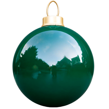Bola de Natal Iluminada para Shopping Center, Bola de Natal em Fibra Vidro Gigante Vermelho