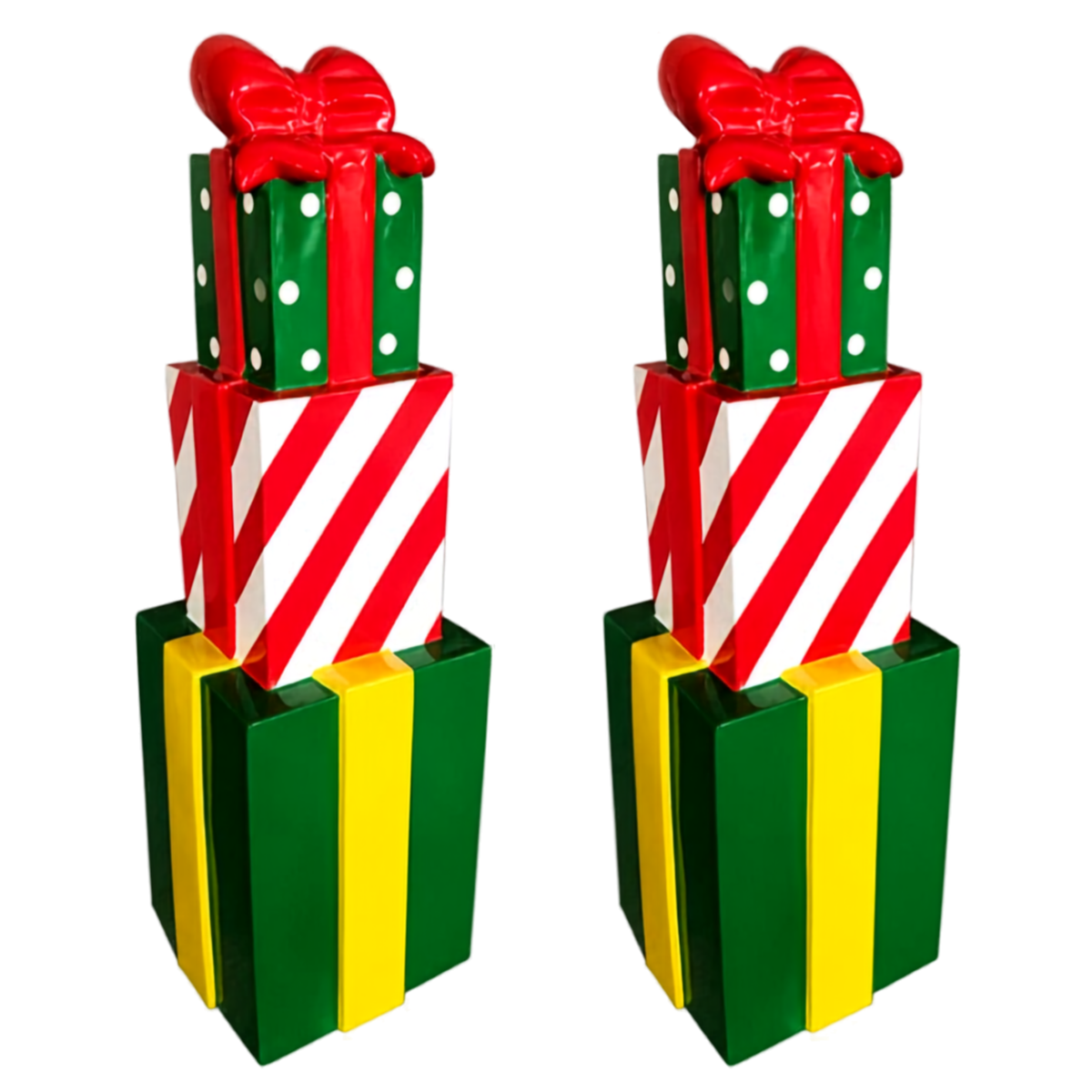 Torre de Presentes Natal para Shopping Center e Caixas Presente Natal Gigantes Decoração