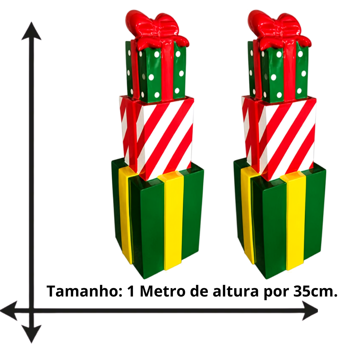 Torre de Presentes Natal para Shopping Center e Caixas Presente Natal Gigantes Decoração