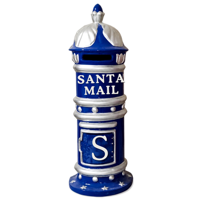 Caixa de Correio Decorativa de Papai Noel Feita de Ferro Adicionando Natalino Shopping