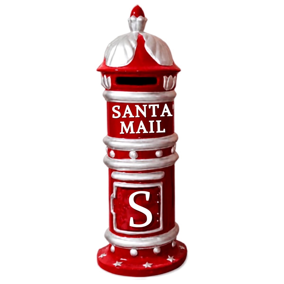 Caixa de Correio Decorativa de Papai Noel Feita de Ferro Adicionando Natalino Shopping
