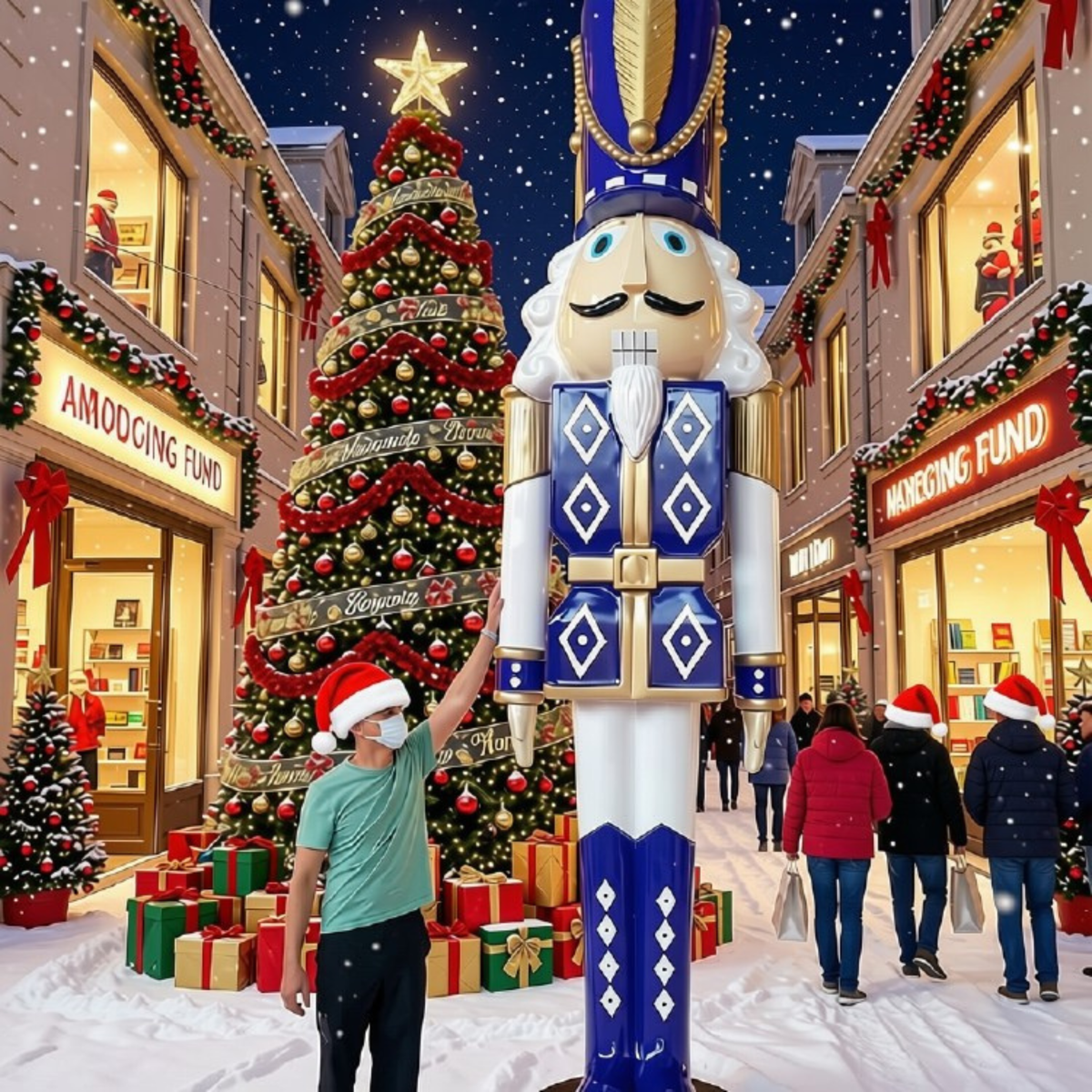 Soldado Quebra-Nozes de Natal e Quebra-Nozes Natalino para Shopping Center