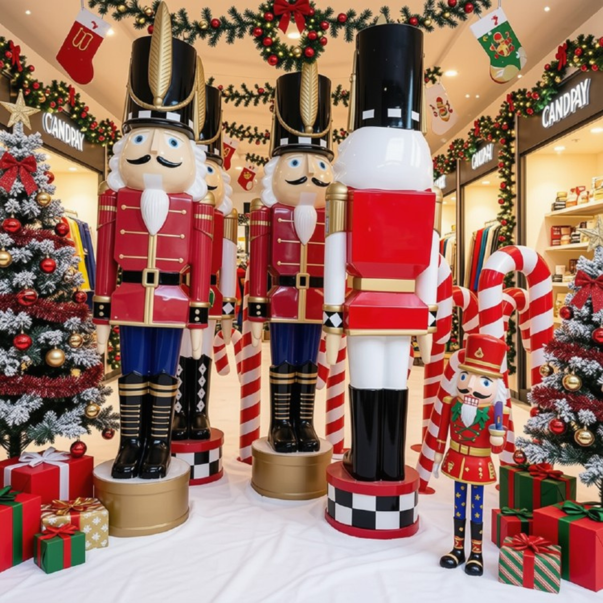 Soldado Quebra-Nozes de Natal e Quebra-Nozes Natalino para Shopping Center
