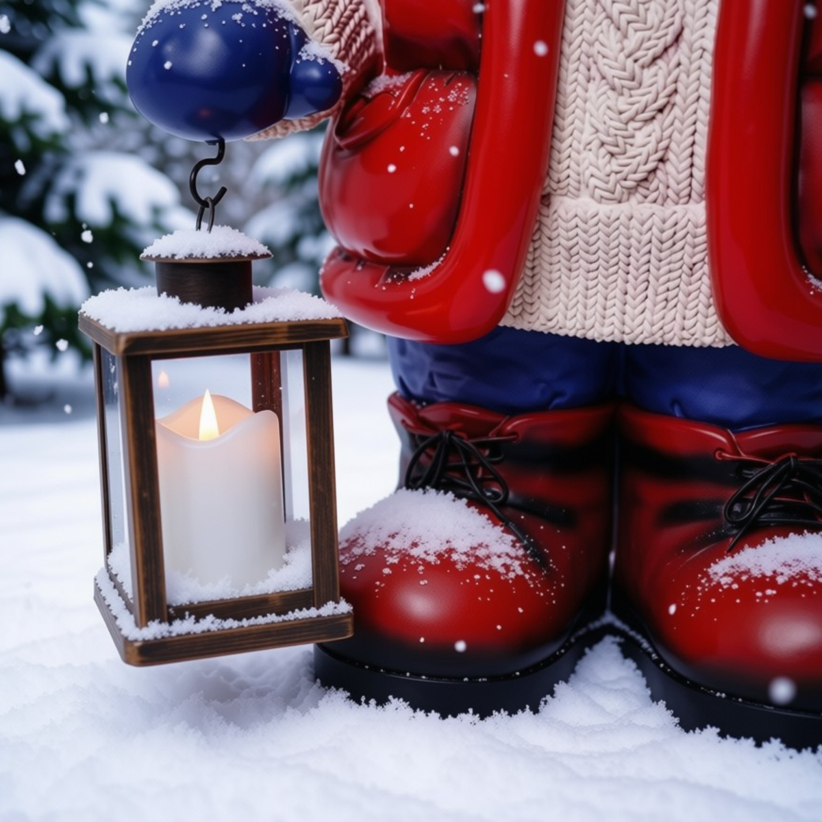 Urso com Árvore de Natal e Luz Iluminação: 10 Diodos LED Coloridos Árvore Iluminada