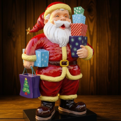 Papai Noel Gigante Decorativo para Decoração Natalina e Papai Noel para Shopping Center