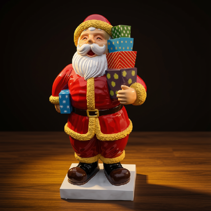 Papai Noel Gigante Decorativo para Decoração Natalina e Papai Noel para Shopping Center
