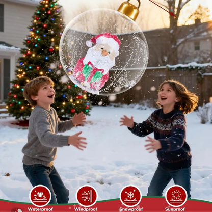 Bolas Decorativas Insufláveis de PVC 24 Polegadas para Shopping, Ornamento Inflável Natal