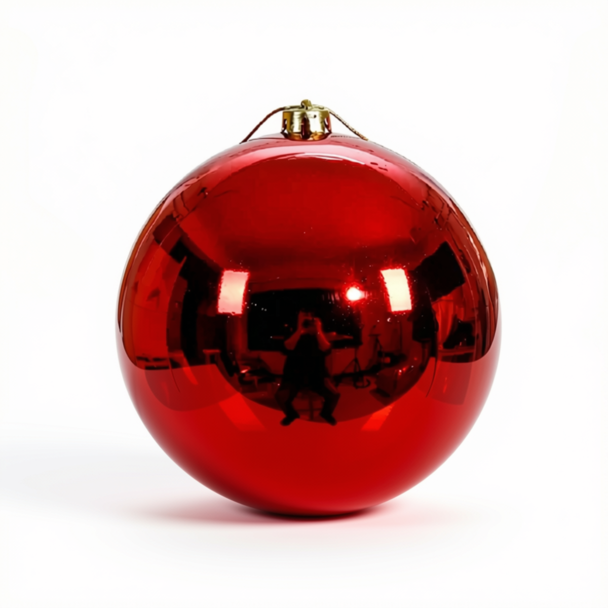 Bolas de Natal Lisas e Brilhantes Acabamento Metalizado/Eletrodepositado Cores Variadas