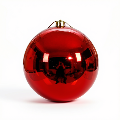 Bolas de Natal Lisas e Brilhantes Acabamento Metalizado/Eletrodepositado Cores Variadas