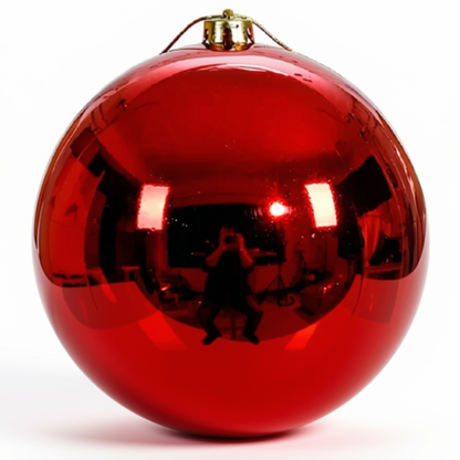 Bolas de Natal Lisas e Brilhantes Acabamento Metalizado/Eletrodepositado Cores Variadas
