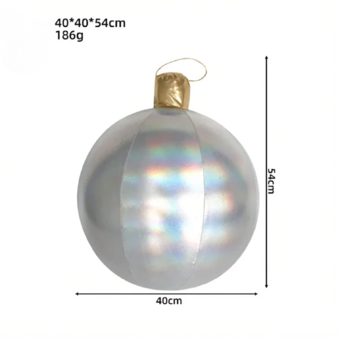 Bola de Natal Inflável Colorido Internos 40cm*Largura*54 cm*Peso: 191g Gigante 40cm PVC