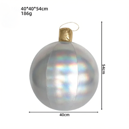 Bola de Natal Inflável Colorido Internos 40cm*Largura*54 cm*Peso: 191g Gigante 40cm PVC