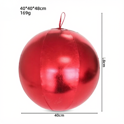 Bola de Natal Inflável Colorido Internos 40cm*Largura*54 cm*Peso: 191g Gigante 40cm PVC