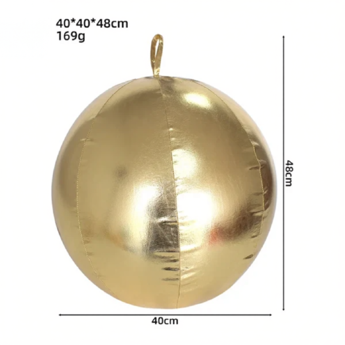 Bola de Natal Inflável Colorido Internos 40cm*Largura*54 cm*Peso: 191g Gigante 40cm PVC