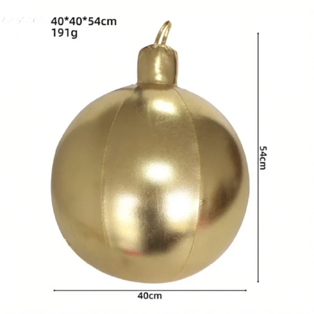 Bola de Natal Inflável Colorido Internos 40cm*Largura*54 cm*Peso: 191g Gigante 40cm PVC