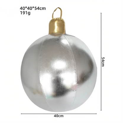 Bola de Natal Inflável Colorido Internos 40cm*Largura*54 cm*Peso: 191g Gigante 40cm PVC