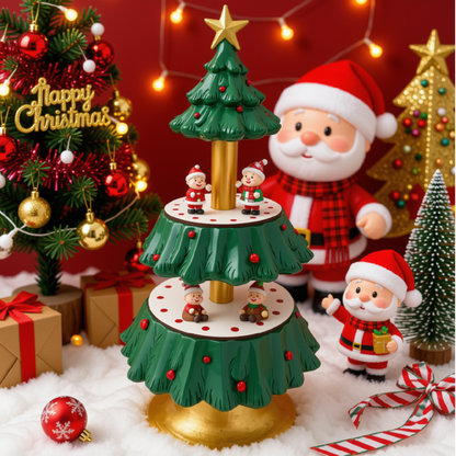 Tigela de Natal decorativa Prato de Frutas de Natal Árvore Mesa de Sobremesa Dispensador de Comida Mesa