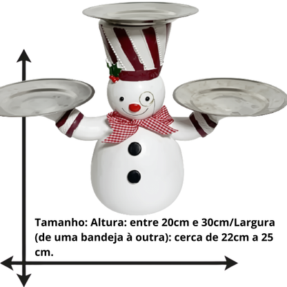Suporte de Lanche de Frutas para Árvores de Natal e Suporte Decorativo para Tigelas