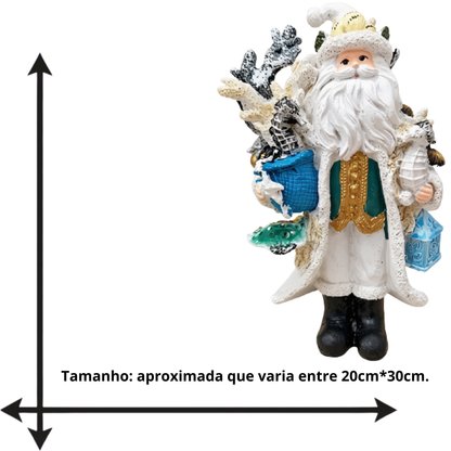 Suporte de Doces Boneco de Neve Enfeite Decorativo de Natal, Formato Boneco de Neve em Resina
