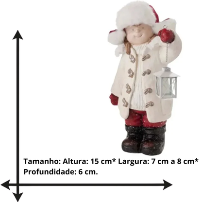 Suporte de Doces Boneco de Neve Enfeite Decorativo de Natal, Formato Boneco de Neve em Resina