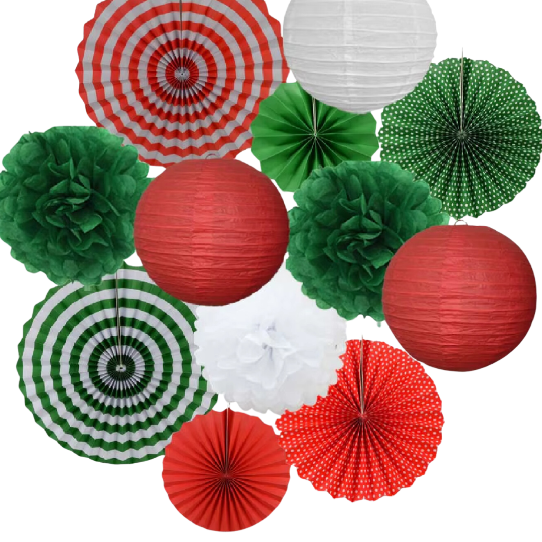 Flores de leque de papel, 12 peças/conjunto de leques de papel, conjunto cata-ventos