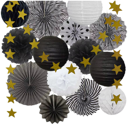 15 peças de lanternas de papel decorativas, lanterna de papel chinesa verde sálvia