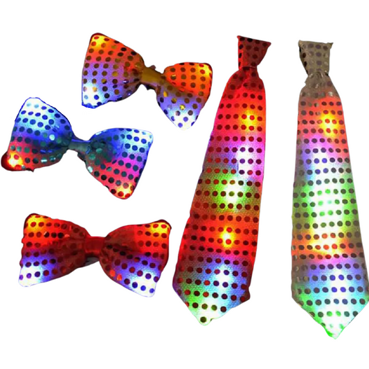 Gravatas Iluminadas para Homens - Ilumine as gravatas Fanny de- Gravata inovadora