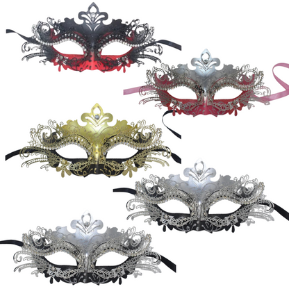 Máscara de baile de máscaras para mulheres, máscara de renda veneziana para festa