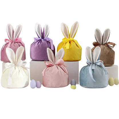 Sacolinha da Páscoa 1 sacos de presente de coelhinho da Páscoa, orelha de coelho, bolsa