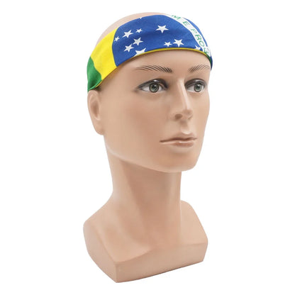 Bandana Do Brasil Bandeira Do Brasil Copa Do Mundo 21*21cm Verde Bandeira Do Brasil
