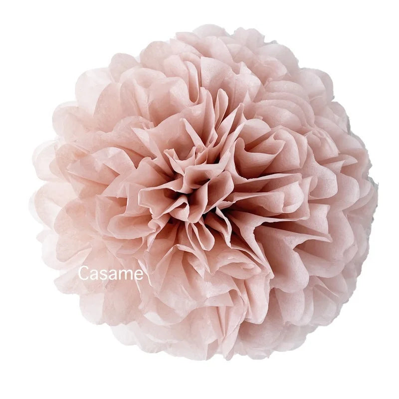 Flor Gigante De Papel Kit Com 1 Flores De 30cm Azul E Rosa