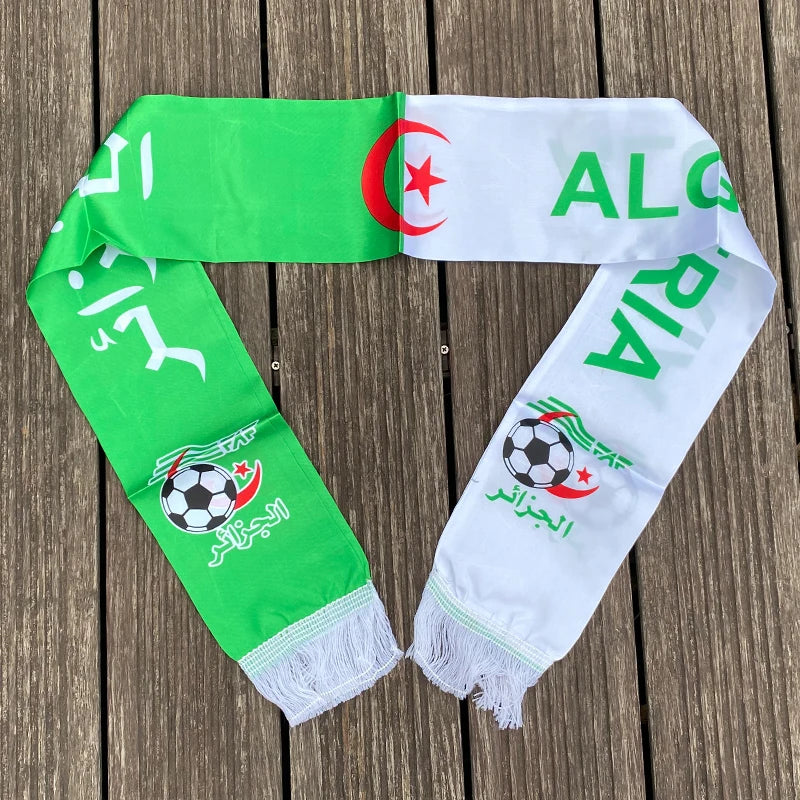 Cachecol esportivo de futebol para a euro malha de futebol de Portugal, 145*18 cm