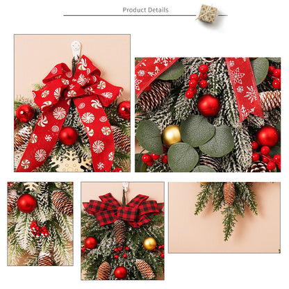 Guirlanda de Natal Enfeites Pendurados Árvore De Natal Layout De Cena De 50 Cm