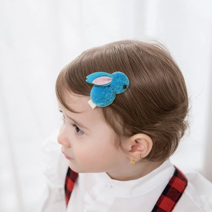 Grampo de cabelo de coelho, grampos de cabelo de coelho de pelúcia macios grampos