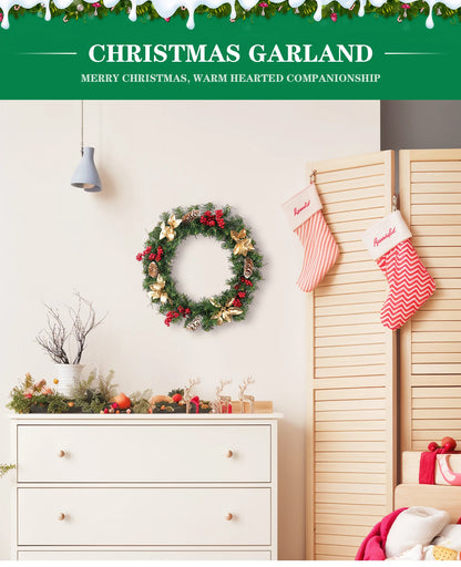 Guirlanda De Natal Enfeite De Guirlanda De Natal Decoração De Natal Decoração Pendurada