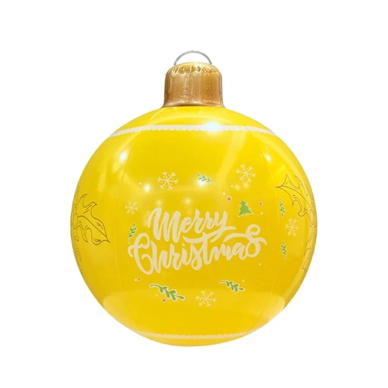 Bola Natal Inflável para Shopping Center e Bolas Natalinas Coloridas Cenários Fotográficos