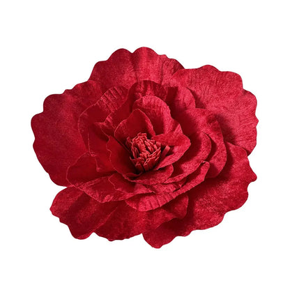 150 cm/60 pol. Rosa vermelha gigante, flores artificiais enormes, adereços flores grandes