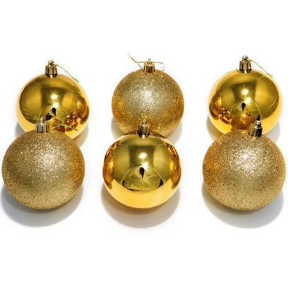 Kit 12 Bolas Douradas Enfeite Natalino Árvore Natal 50mm Bola Dourada para Árvore