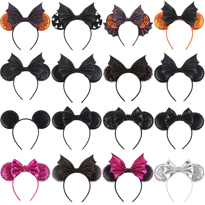 Tiaras Acessórios Disney Conjunto de 1 tiaras com orelhas rato para o Halloween, lantejoulas