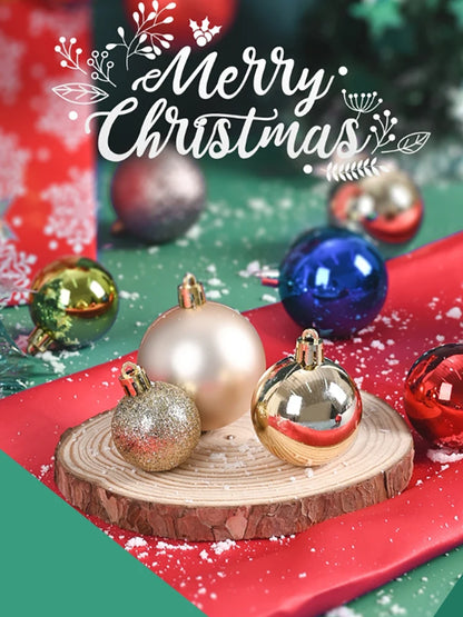 Bola de Natal 24 peças de enfeites de bolas de Natal, enfeite de Natal para árvore de Natal