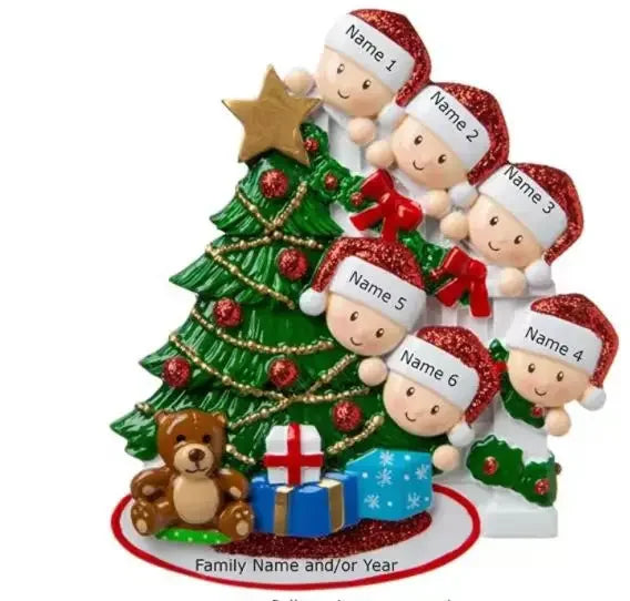 Porta-Retrato Árvore de Natal Enfeite de Natal Personalizado em Formato de Porta-Retrato 7.8cm*7.7cm