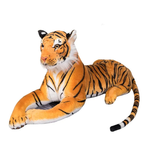 Gigante vida real tigre pelúcia gigante tigre branco para decoração, adorável tigre